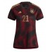 Maillot de foot Allemagne Ilkay Gundogan #21 Extérieur vêtements Femmes Monde 2022 Manches Courtes